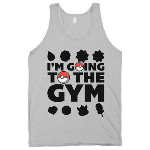 Pokemon gym shirt. Featured on pinkmitten.com #workoutclothes #exerciseclothes #pokemon