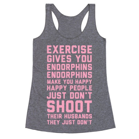“Exercise Gives You Endorphins” workout clothes. Featured on pinkmitten.com #workoutclothes #exerciseclothes #legallyblonde