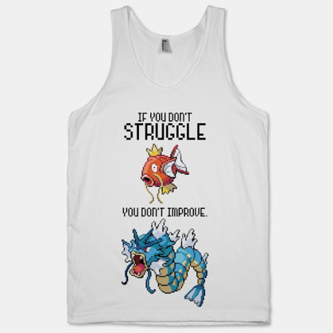 “If you don’t struggle” Pokemon workout clothes. Featured on pinkmitten.com #workoutclothes #exerciseclothes #pokemon