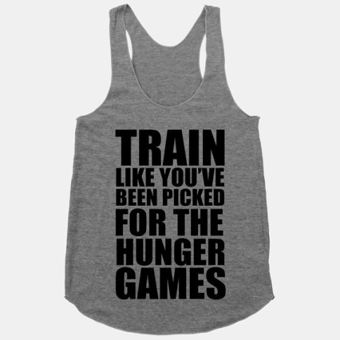 Hunger Games workout clothes. Featured on pinkmitten.com #workoutclothes #exerciseclothes #hungergames