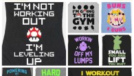 The Ultimate Collection of Geeky Workout Tees! Prepare yourself for the gym in geek style. As featured on pinkmitten.com - geek chic for the win! #workoutclothes #exerciseclothes