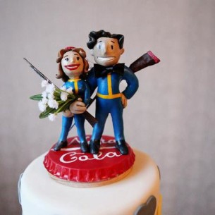 Fallout Wedding Cake Topper